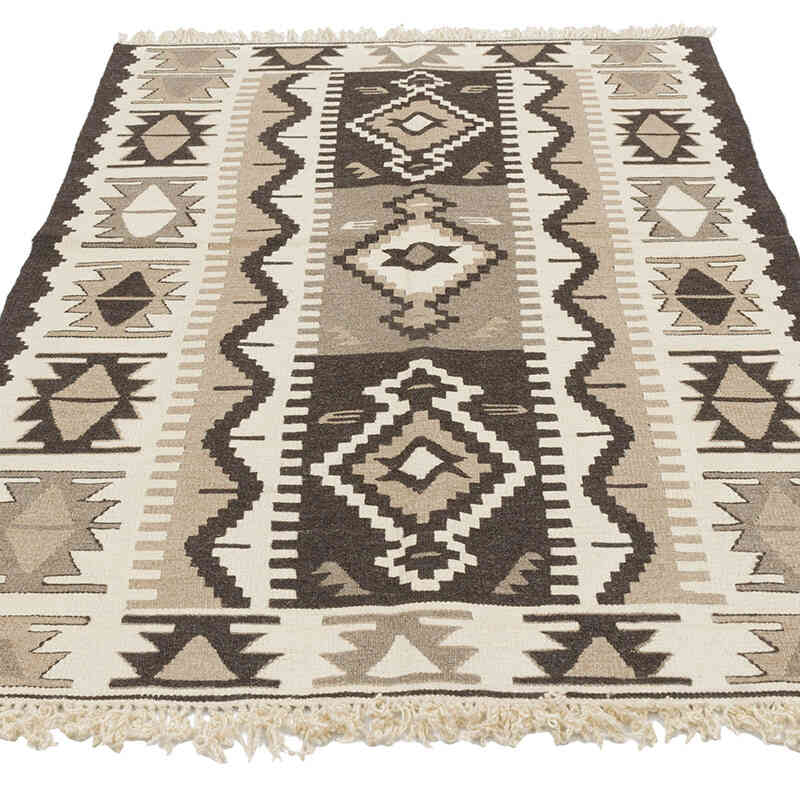 New Handwoven Turkish Kilim Rug - 3' 8" x 5' 8" (44" x 68") - K0079466