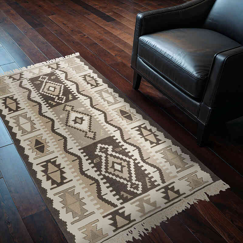 New Handwoven Turkish Kilim Rug - 3' 8" x 5' 8" (44" x 68") - K0079466