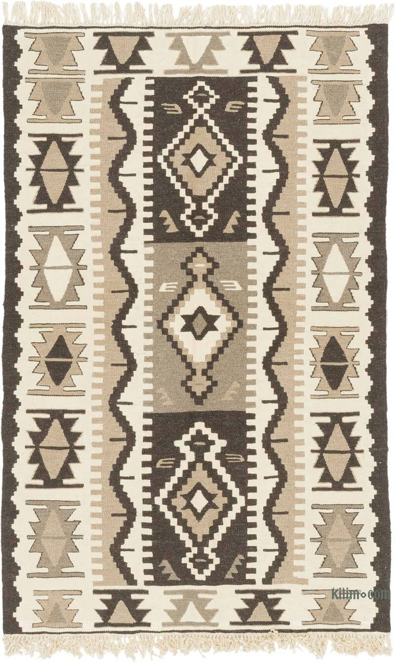 New Handwoven Turkish Kilim Rug - 3' 8" x 5' 8" (44" x 68") - K0079466