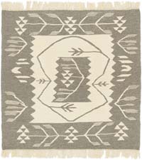 Yeni Kök Boya El Dokuma Kilim - 96 cm x 96 cm