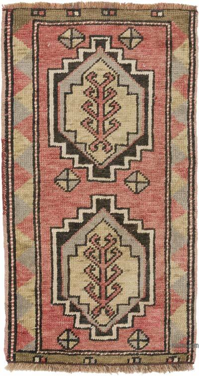 El Dokuma Vintage Halı - 50 cm x 94 cm