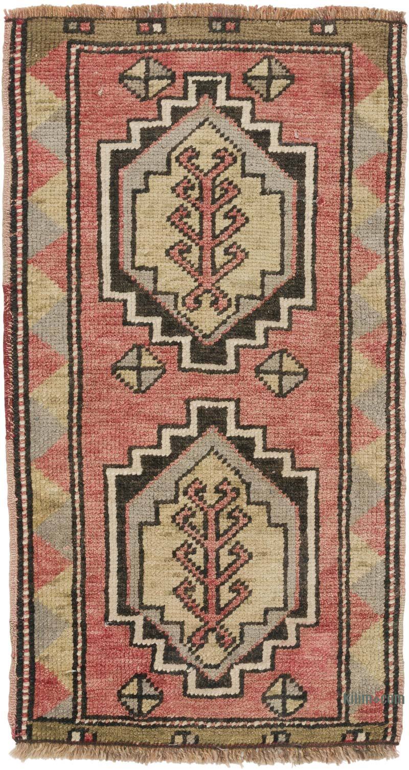 Alfombra Vintage Turca Anudada a Mano - 50 cm x 94 cm - K0079478