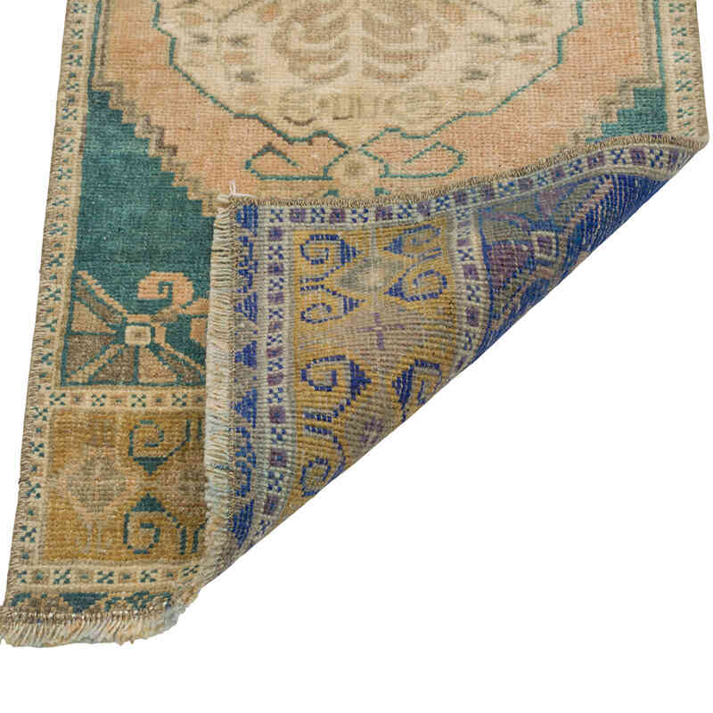 Vintage Turkish Hand-Knotted Rug - 1' 5" x 3' 3" (17" x 39") - K0079480