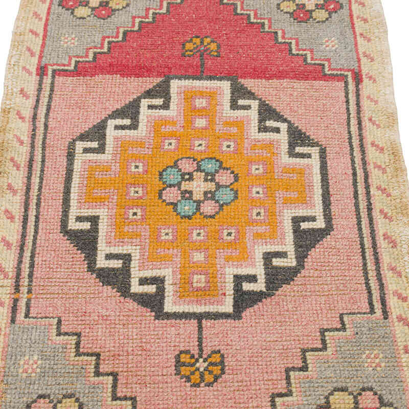 Alfombra Vintage Turca Anudada a Mano - 51 cm x 95 cm - K0079482