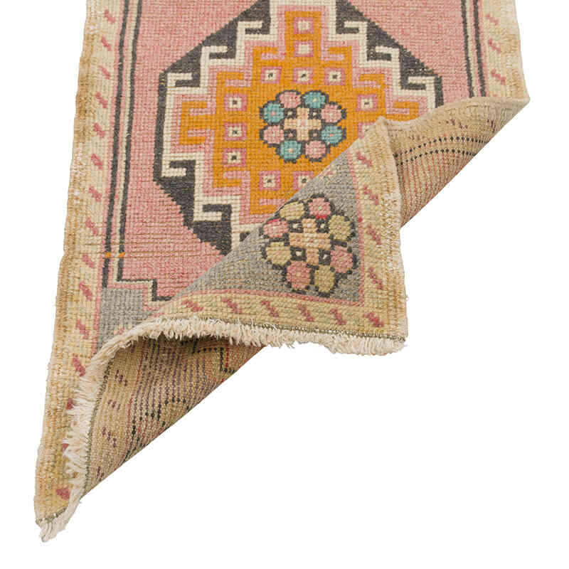 Alfombra Vintage Turca Anudada a Mano - 51 cm x 95 cm - K0079482