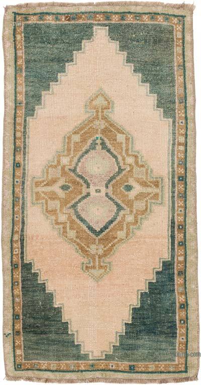 Alfombra Vintage Turca Anudada a Mano - 44 cm x 86 cm