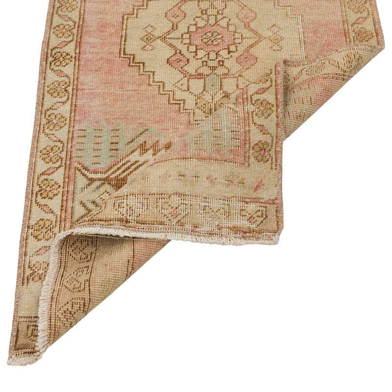 Alfombra Vintage Turca Anudada a Mano - 49 cm x 103 cm - K0079489
