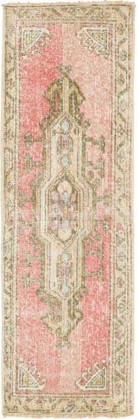 Vintage Turkish Hand-Knotted Rug - 1' 5" x 4' 5" (17" x 53")