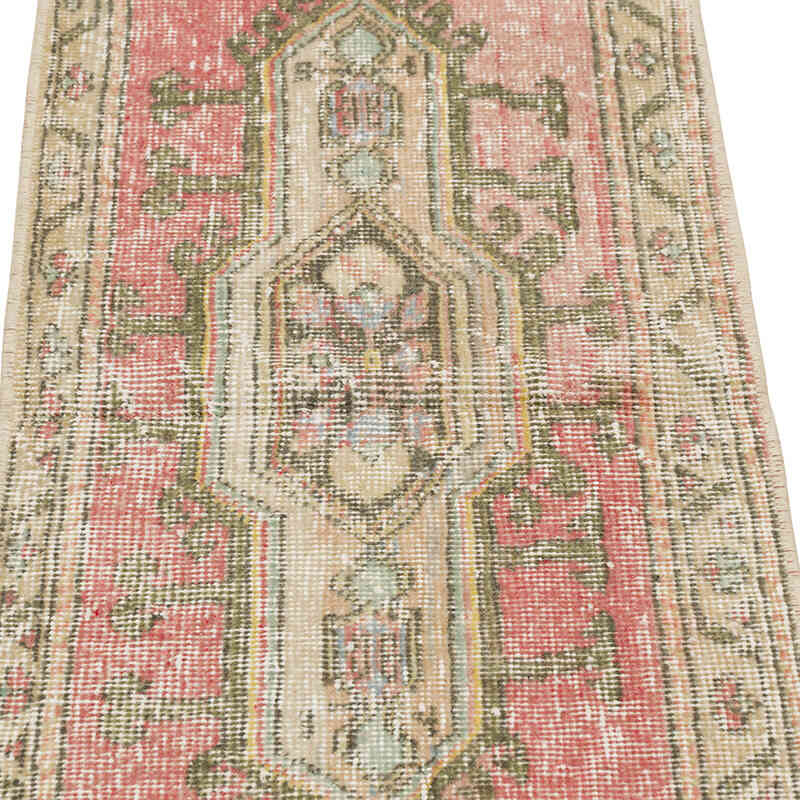 El Dokuma Vintage Halı - 44 cm x 134 cm - K0079494