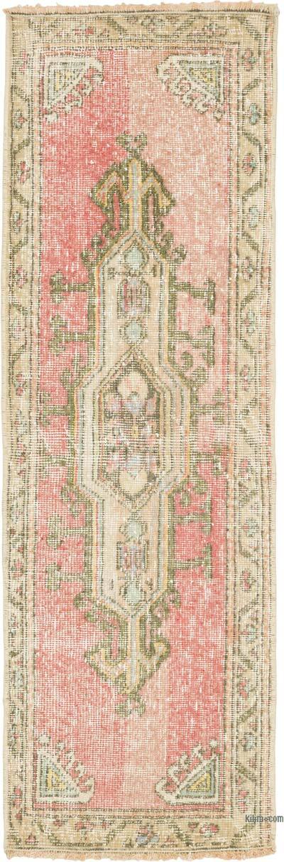 El Dokuma Vintage Halı - 44 cm x 134 cm