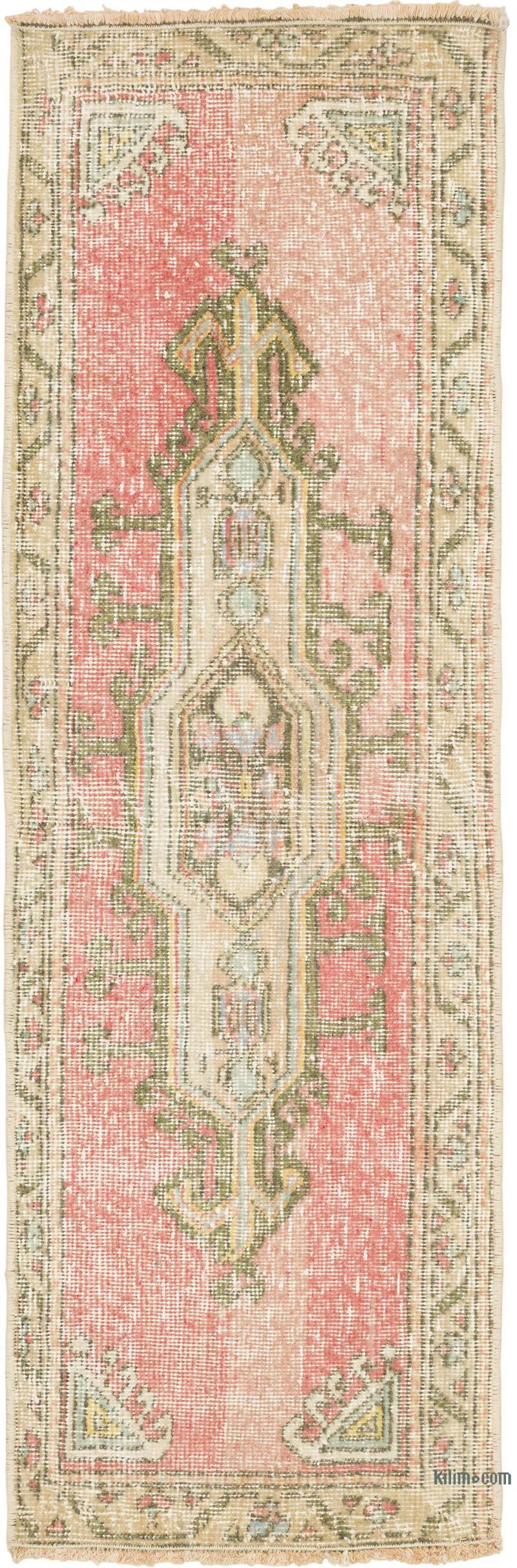 El Dokuma Vintage Halı - 44 cm x 134 cm - K0079494