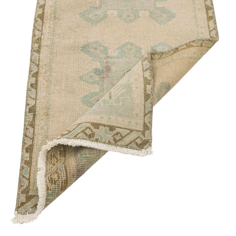 Alfombra Vintage Turca Anudada a Mano - 44 cm x 90 cm - K0079495
