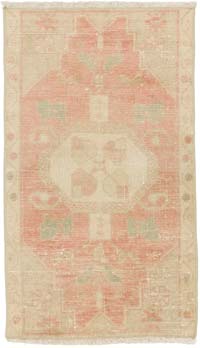 El Dokuma Vintage Halı - 48 cm x 81 cm