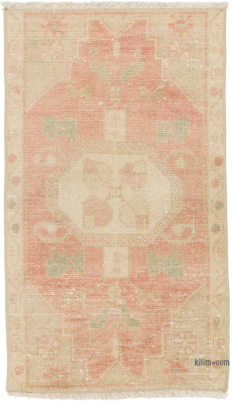 El Dokuma Vintage Halı - 48 cm x 81 cm - K0079496