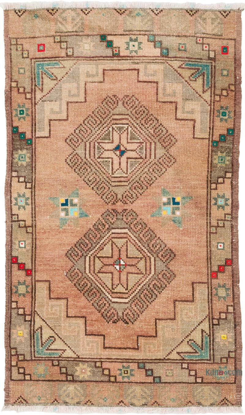 Vintage Turkish Hand-Knotted Rug - 1' 10" x 2' 11" (22" x 35") - K0079499