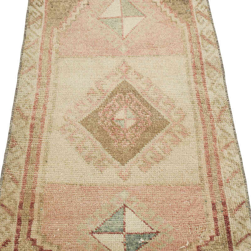 Alfombra Vintage Turca Anudada a Mano - 53 cm x 110 cm - K0079504