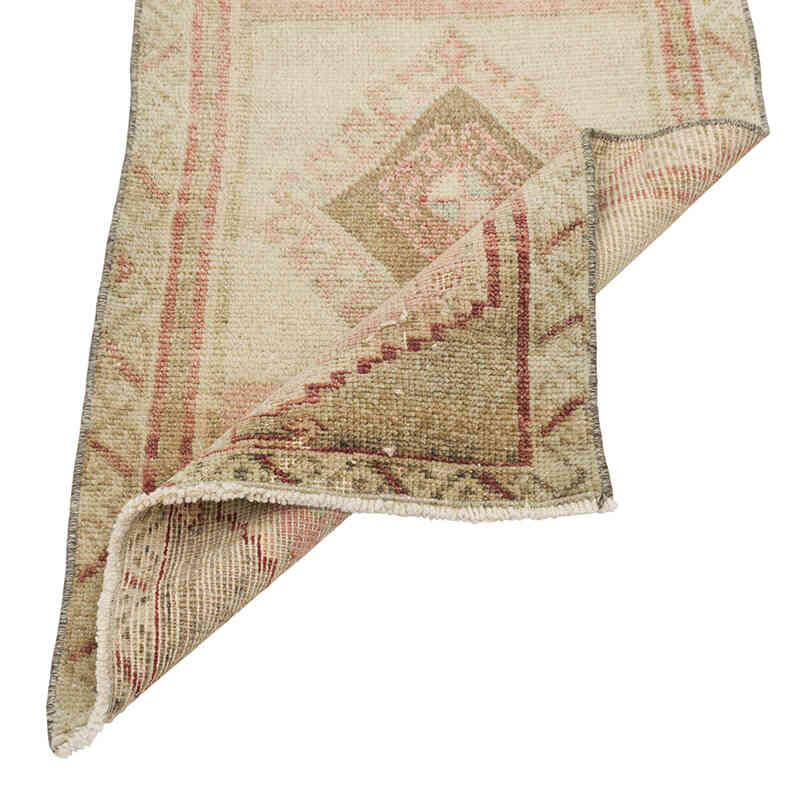 Alfombra Vintage Turca Anudada a Mano - 53 cm x 110 cm - K0079504