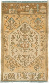 El Dokuma Vintage Halı - 50 cm x 82 cm