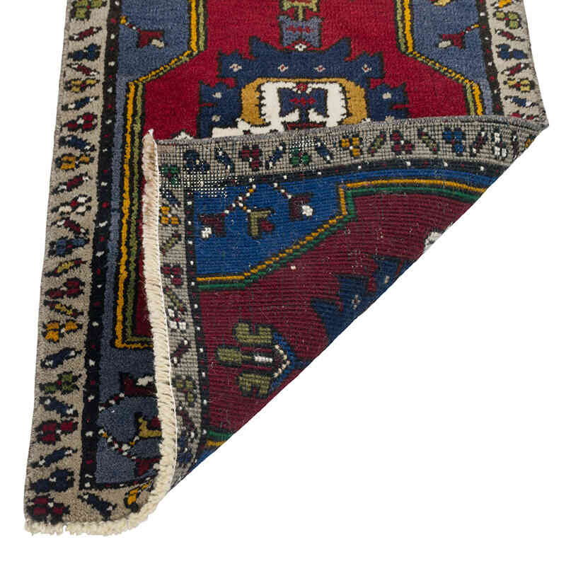 Alfombra Vintage Turca Anudada a Mano - 48 cm x 117 cm - K0079507