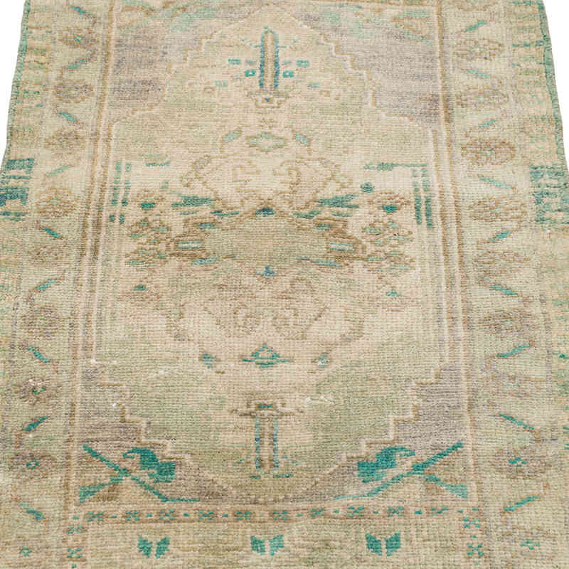 Alfombra Vintage Turca Anudada a Mano - 49 cm x 88 cm - K0079508