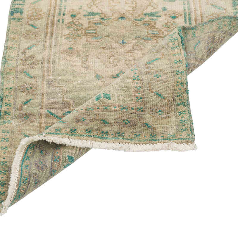 Alfombra Vintage Turca Anudada a Mano - 49 cm x 88 cm - K0079508