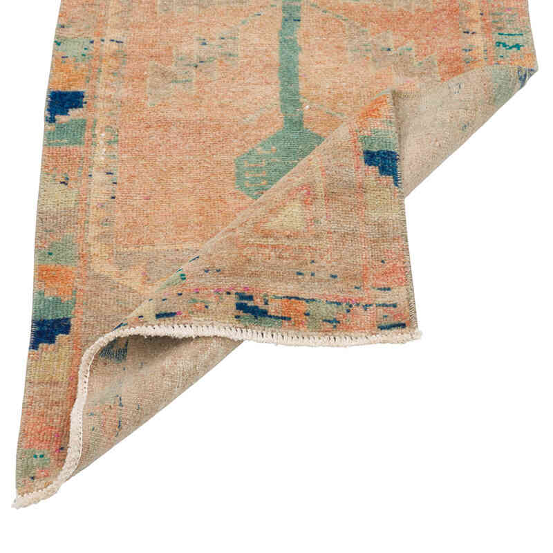 El Dokuma Vintage Halı - 47 cm x 109 cm - K0079509