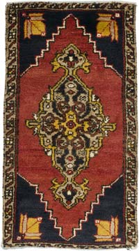 El Dokuma Vintage Halı - 48 cm x 86 cm