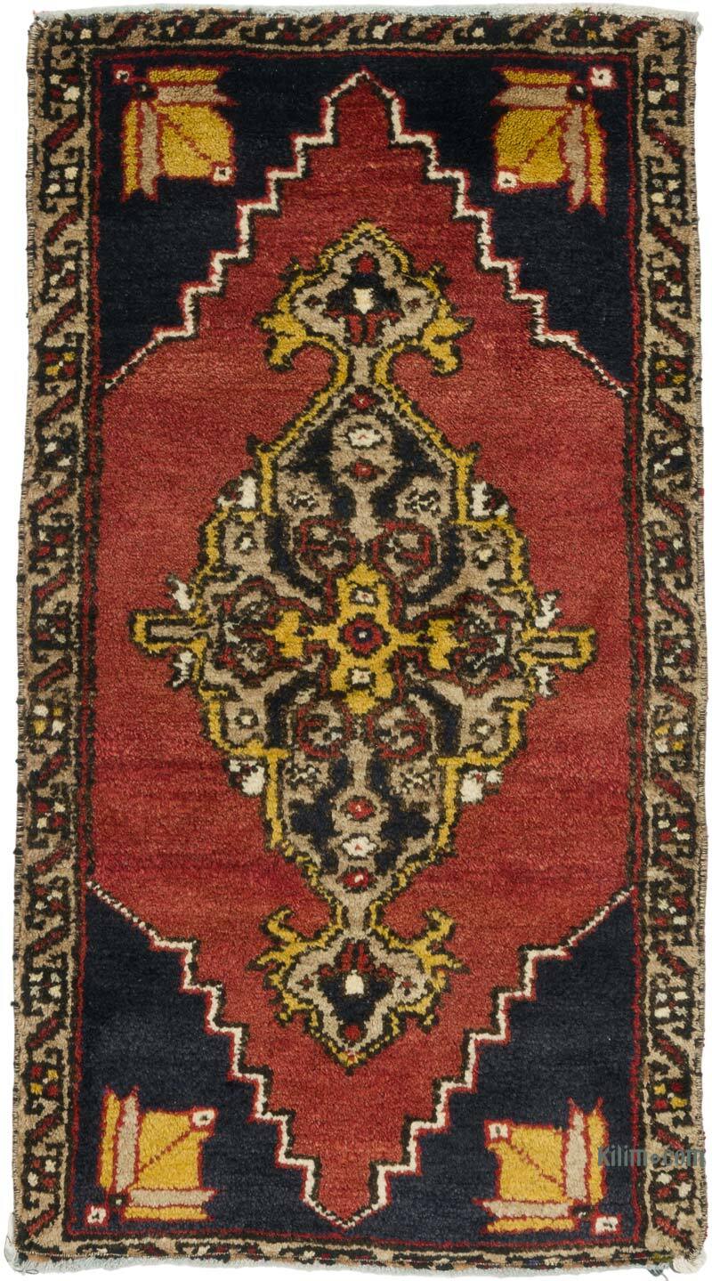 Alfombra Vintage Turca Anudada a Mano - 48 cm x 86 cm - K0079511