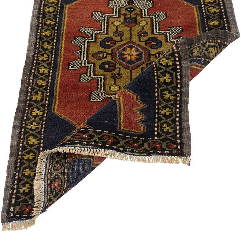 Vintage Turkish Hand-Knotted Rug - 1' 11" x 3' 2" (23" x 38") - K0079512
