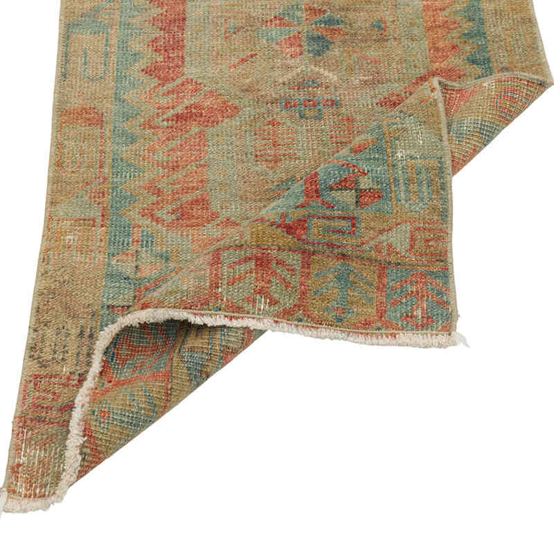 Alfombra Vintage Turca Anudada a Mano - 55 cm x 109 cm - K0079514