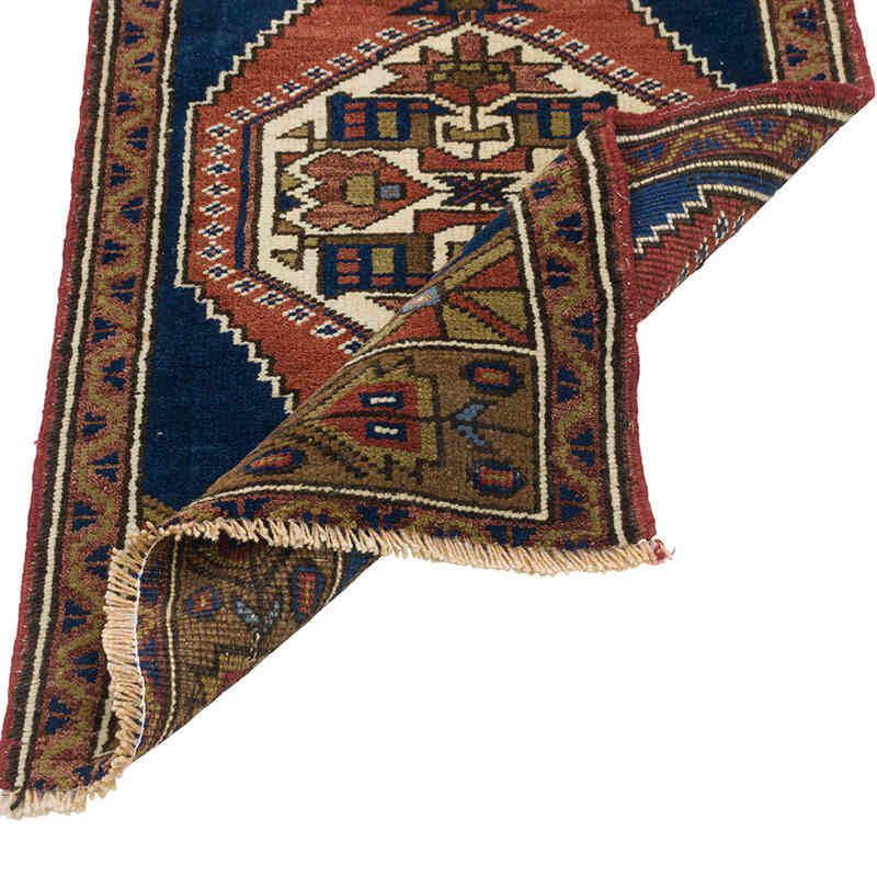 El Dokuma Vintage Halı - 55 cm x 95 cm - K0079516