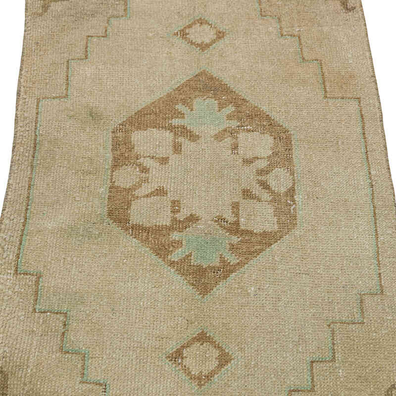 El Dokuma Vintage Halı - 44 cm x 100 cm - K0079517