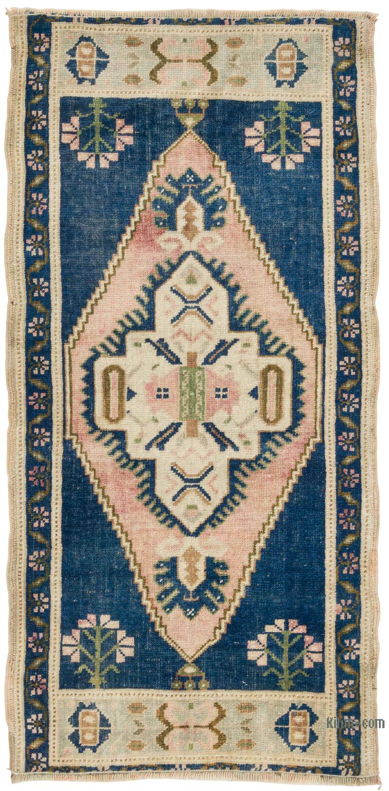 Vintage Turkish Hand-Knotted Rug - 1' 8" x 3' 5" (20" x 41") - K0079518