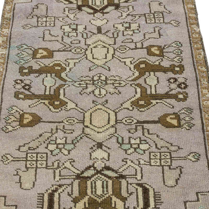 Vintage Turkish Hand-Knotted Rug - 1' 7" x 3'  (19" x 36") - K0079519