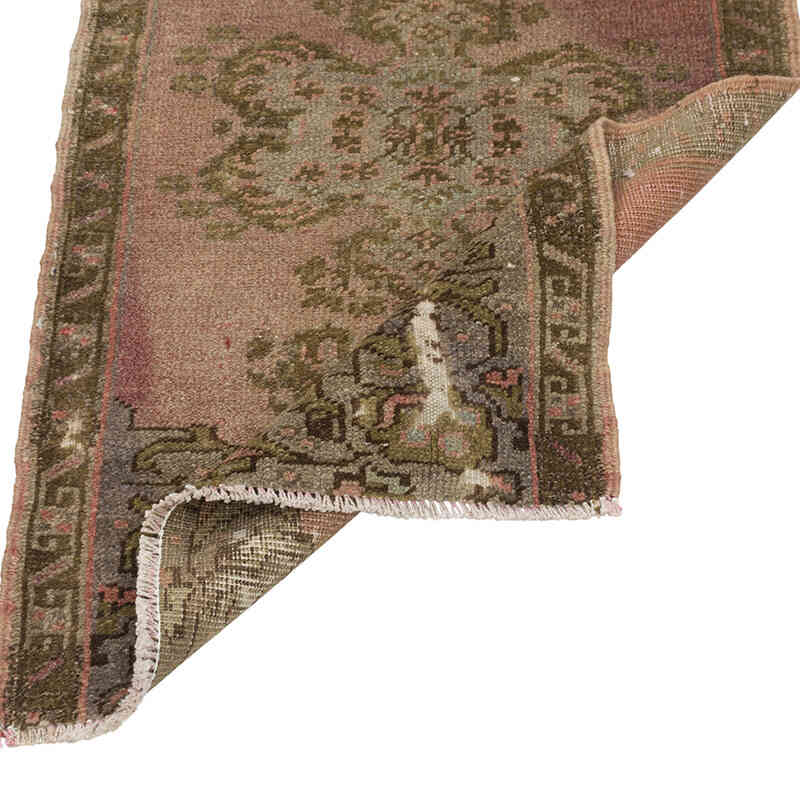 El Dokuma Vintage Halı - 52 cm x 90 cm - K0079520