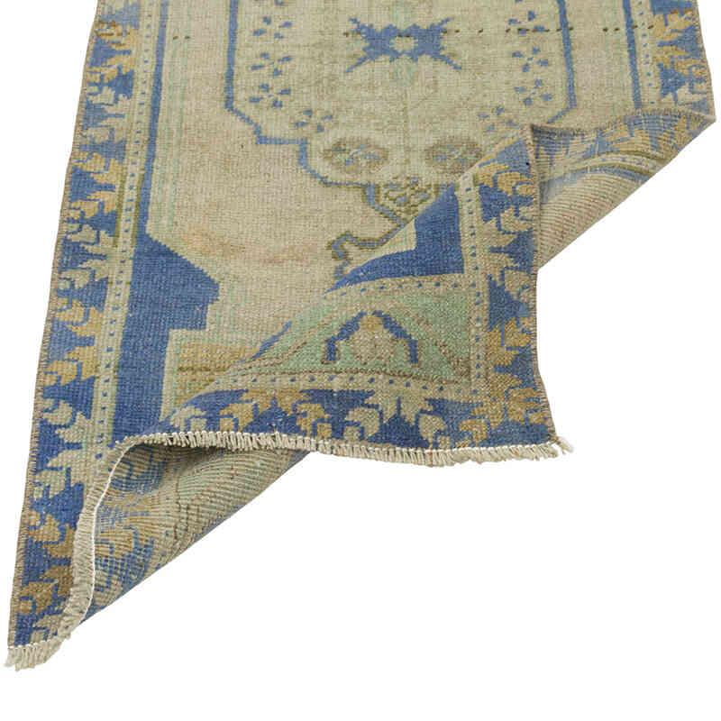 Vintage Turkish Hand-Knotted Rug - 1' 8" x 3' 7" (20" x 43") - K0079523