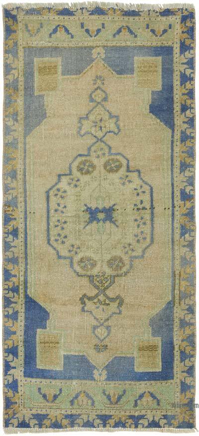 Alfombra Vintage Turca Anudada a Mano - 50 cm x 110 cm