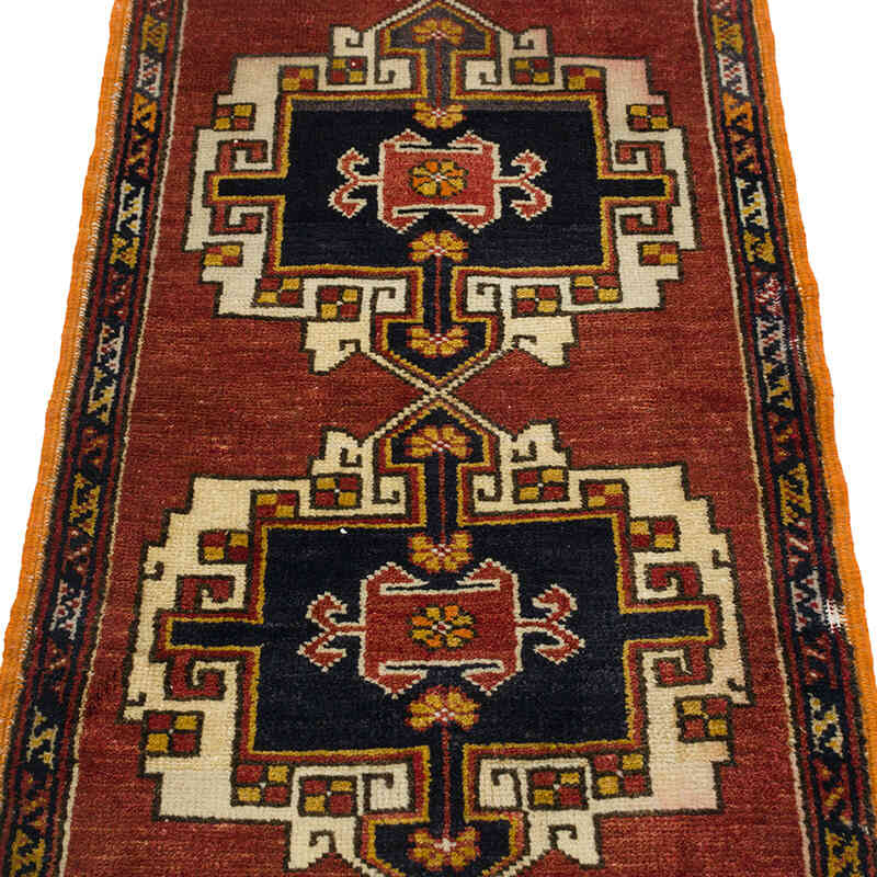 Alfombra Vintage Turca Anudada a Mano - 50 cm x 83 cm - K0079527