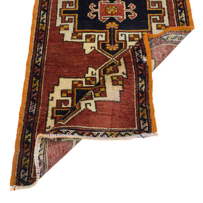 Alfombra Vintage Turca Anudada a Mano - 50 cm x 83 cm - K0079527