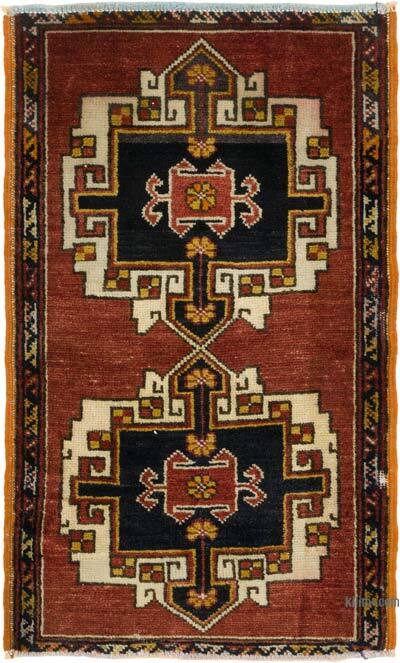 Alfombra Vintage Turca Anudada a Mano - 50 cm x 83 cm