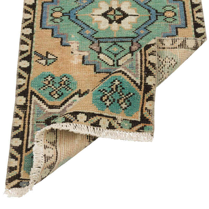 Vintage Turkish Hand-Knotted Rug - 1' 5" x 3' 1" (17" x 37") - K0079528