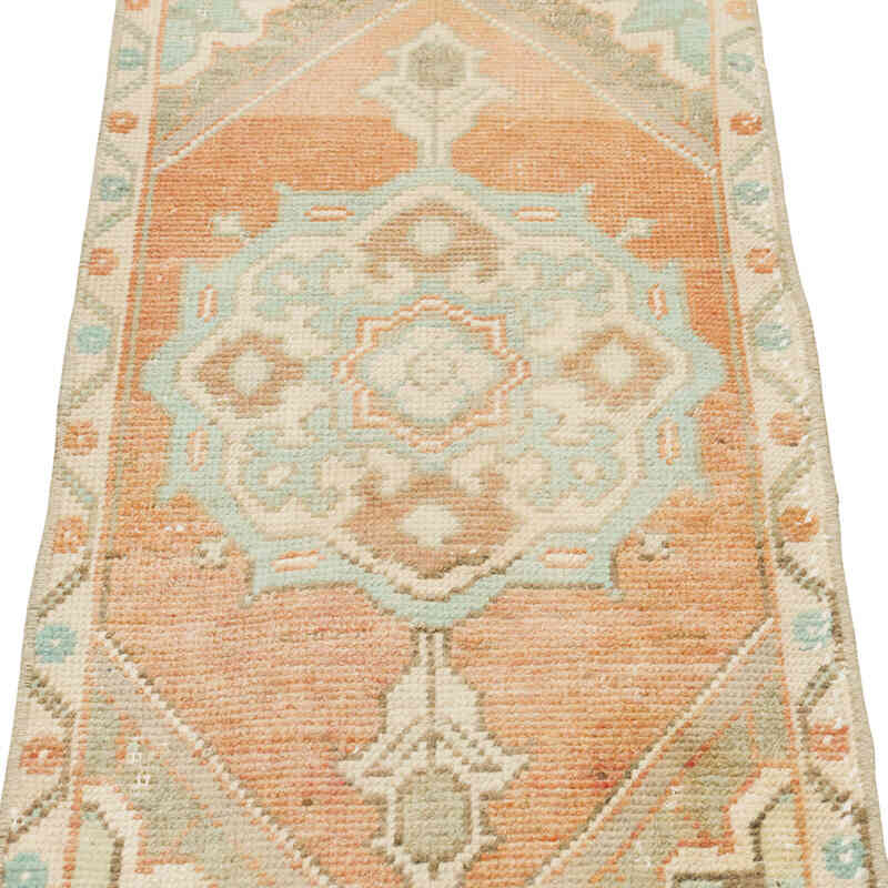 Vintage Turkish Hand-Knotted Rug - 1' 7" x 3' 1" (19" x 37") - K0079530