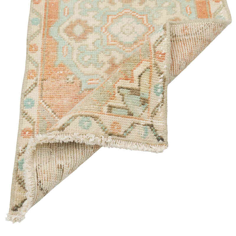 Vintage Turkish Hand-Knotted Rug - 1' 7" x 3' 1" (19" x 37") - K0079530