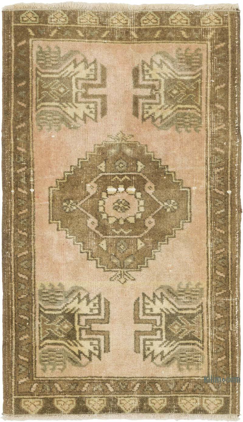 Vintage Turkish Hand-Knotted Rug - 1' 10" x 3' 3" (22" x 39") - K0079531