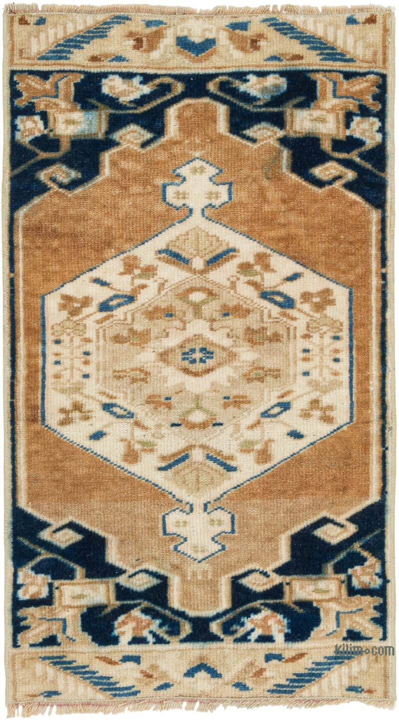 Vintage Turkish Hand-Knotted Rug - 1' 7" x 2' 9" (19" x 33") - K0079532