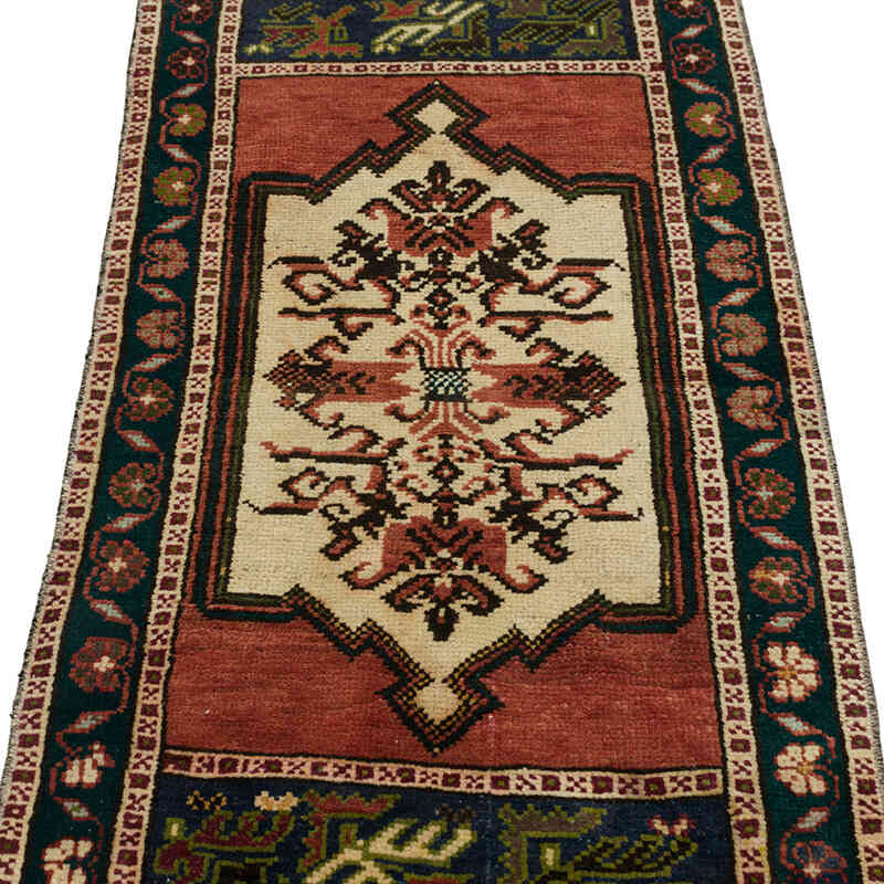 Vintage Turkish Hand-Knotted Rug - 1' 10" x 3' 8" (22" x 44") - K0079536