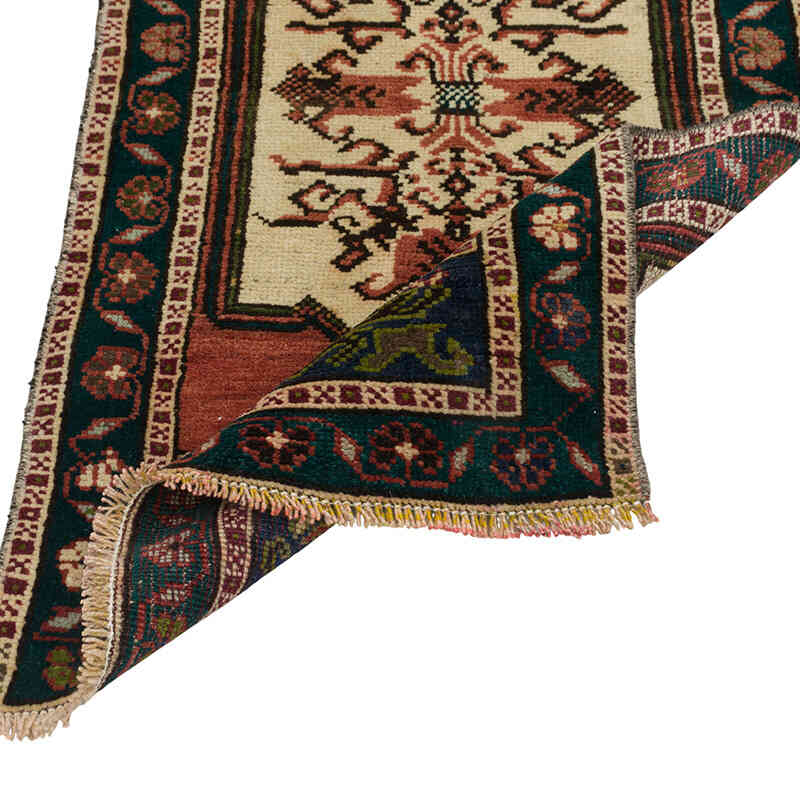 Vintage Turkish Hand-Knotted Rug - 1' 10" x 3' 8" (22" x 44") - K0079536