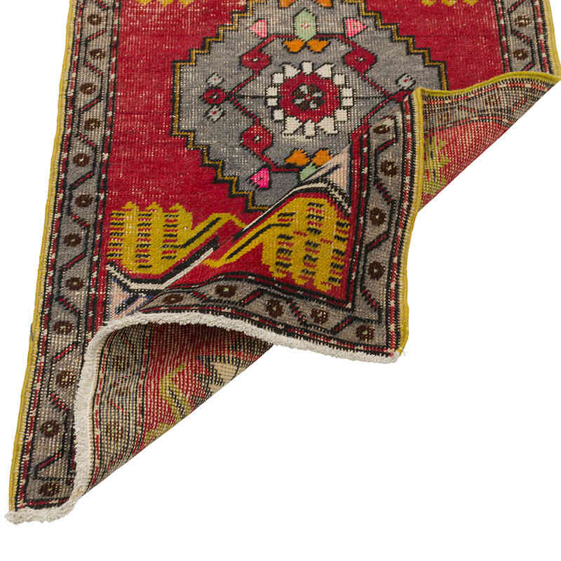 Alfombra Vintage Turca Anudada a Mano - 53 cm x 98 cm - K0079539