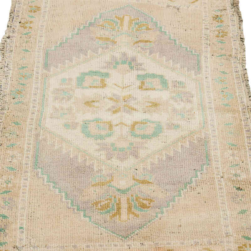 Alfombra Vintage Turca Anudada a Mano - 53 cm x 97 cm - K0079540