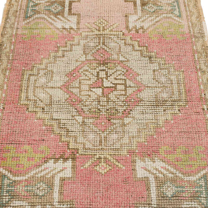 Alfombra Vintage Turca Anudada a Mano - 57 cm x 94 cm - K0079541